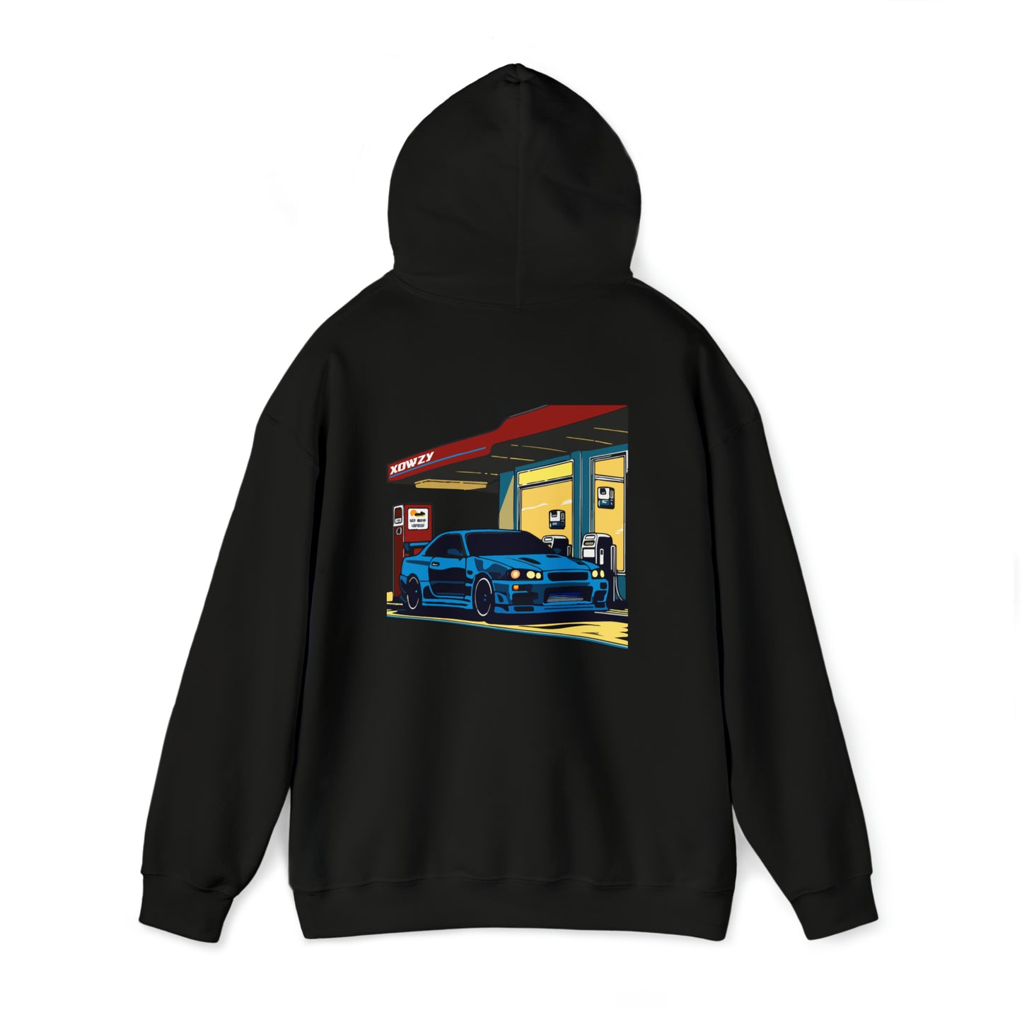 GTR R34 - Gas Station - Hooded Sweatshirt